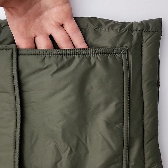 Hudson North Men's Olive Green Down Winter Hooded Puffer Parka  Coat Sz Medium - Picture 13 of 15